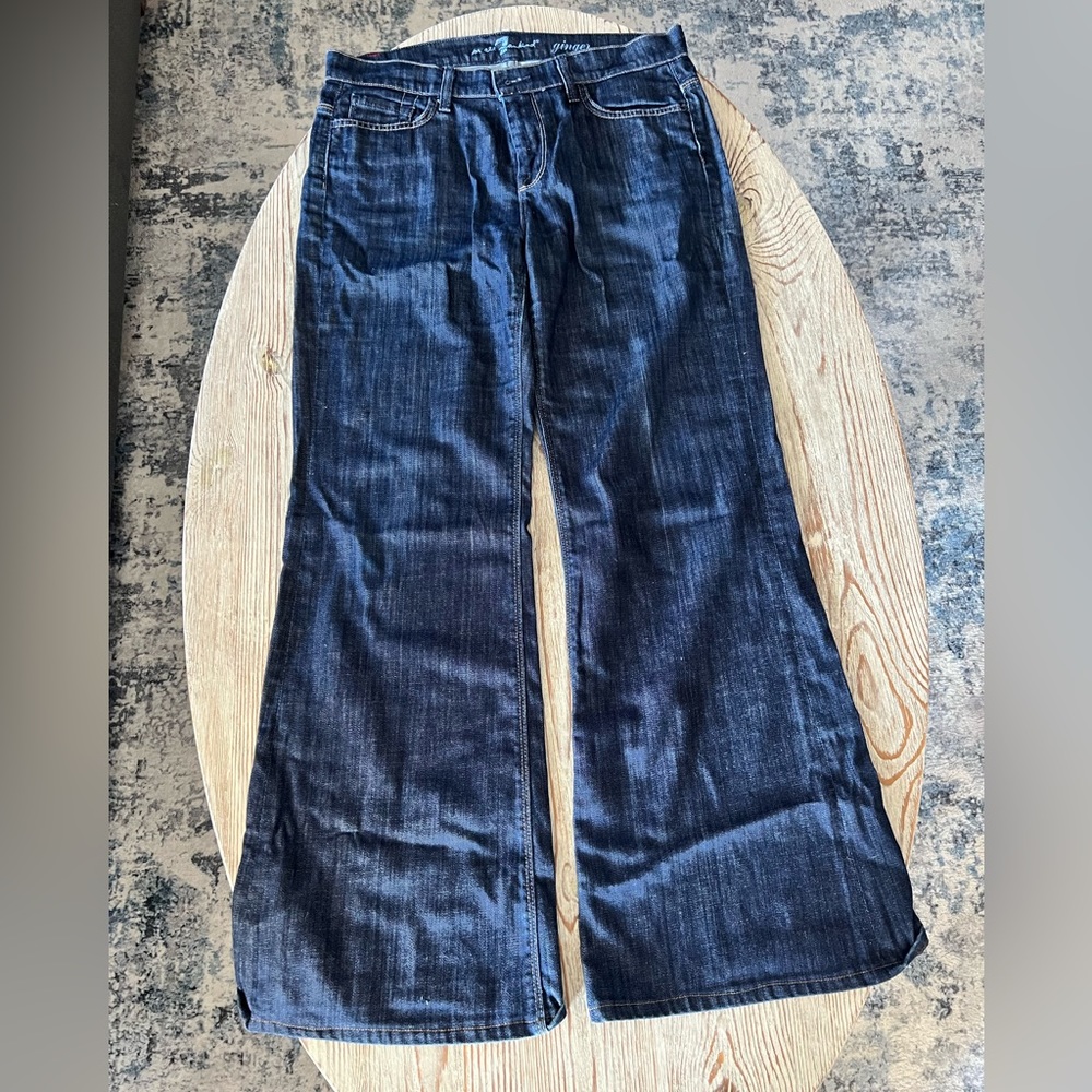 7 for all mankind wide leg trouser jeans “Ginger”
